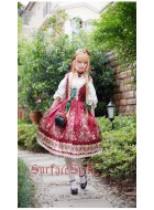 Surface Spell Gothic Alpen Rose Dirndl Underbust JSK